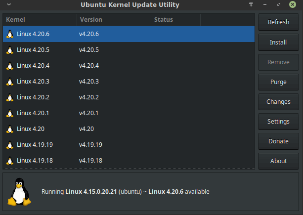 upgrade kernel on linux