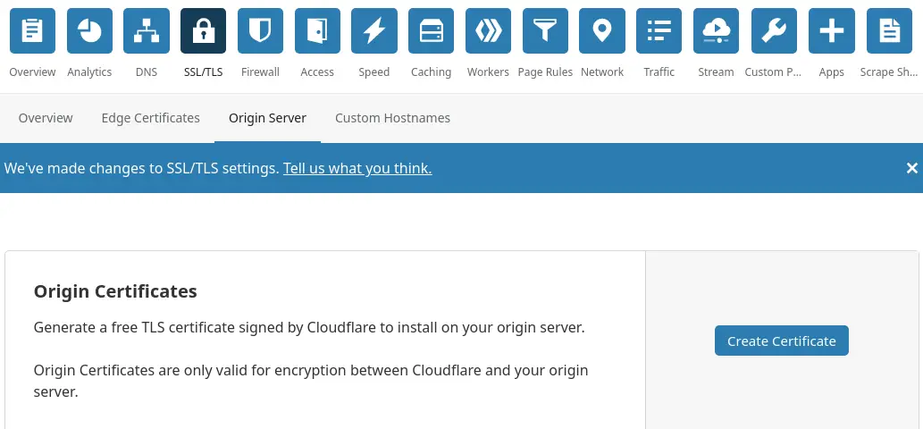 Configure origin Cloudflare SSL on Nginx