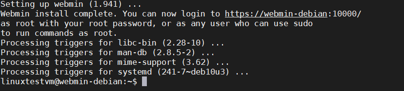 install webmin on debian