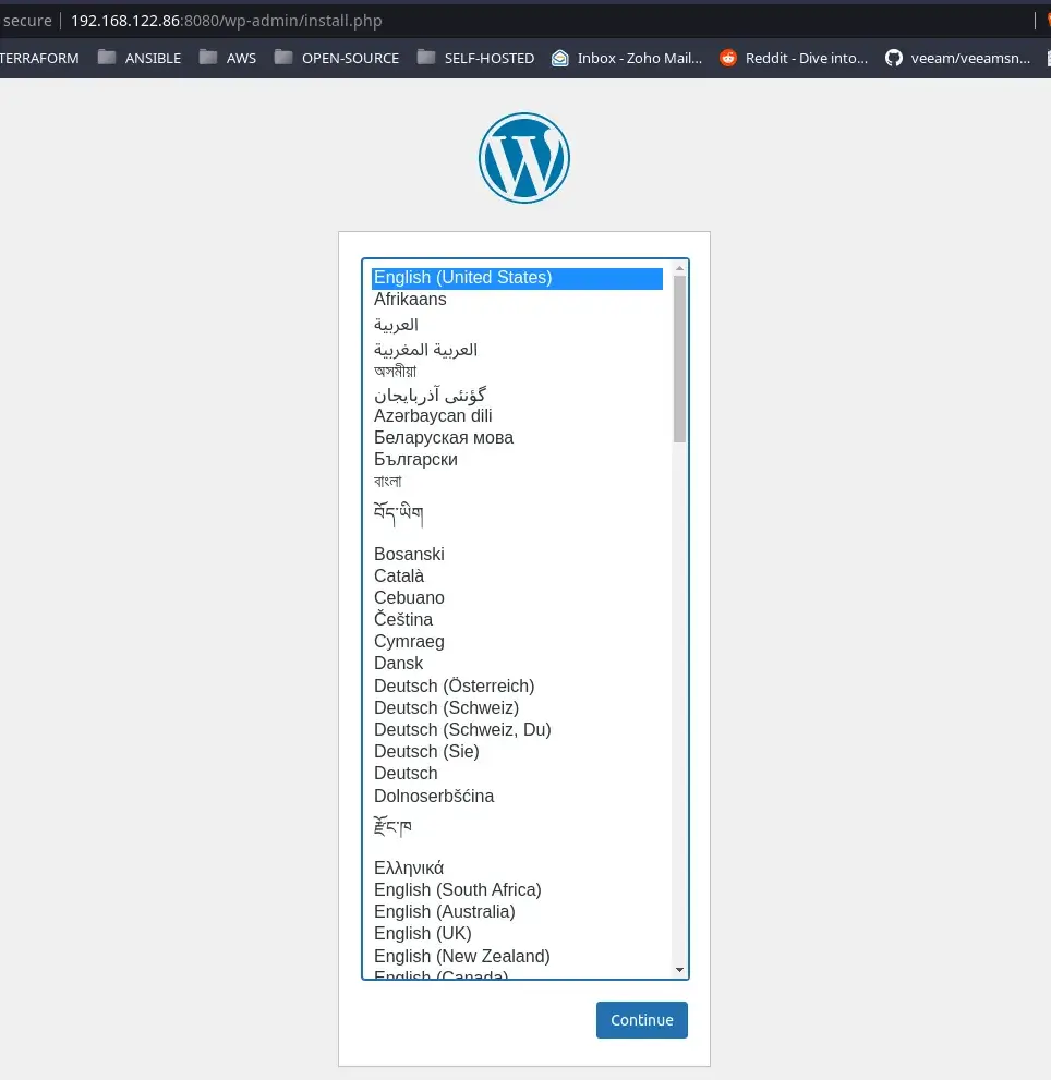 Deploy Wordpress on Docker using Ansible