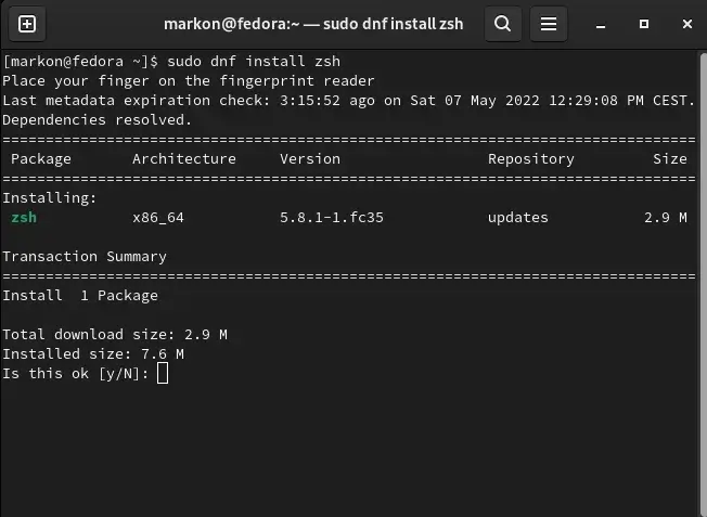 how to install zsh on linux