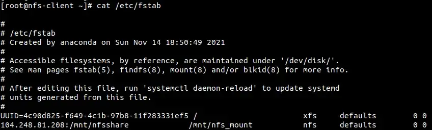 setup nfs server on alma linux