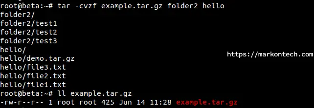 extract tar.gz file in Linux