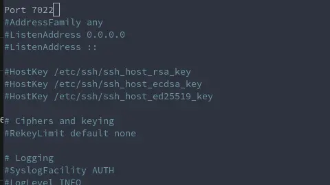 change SSH port on Linux