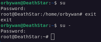 Sudo vs su command differences