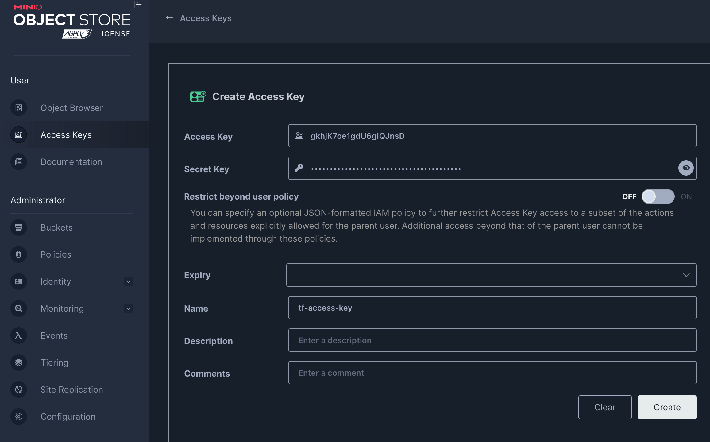 use minio as a backend for terraform state